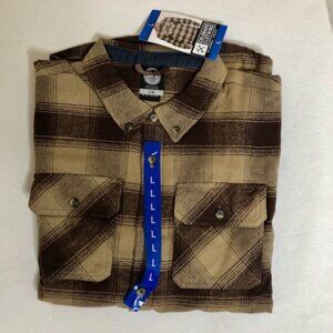 Colorado Clothing Men's Flannel Spread Collar Adjustable cuffs Size L